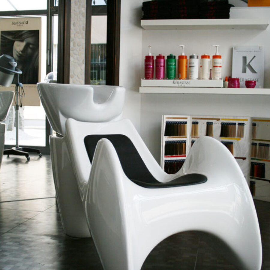 Washing area with care products