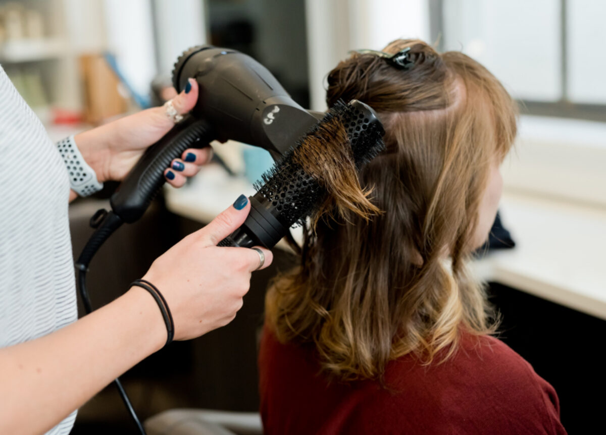 Blow-drying and styling at PACARADA Hair & Style